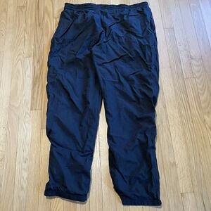 VTG 90s Russell Sweatpants XL Blue Windbreaker Lined Jogger Track Pants Side Zip